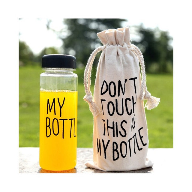 Оригинальная бутылка "My Bottle" с чехлом мешочком