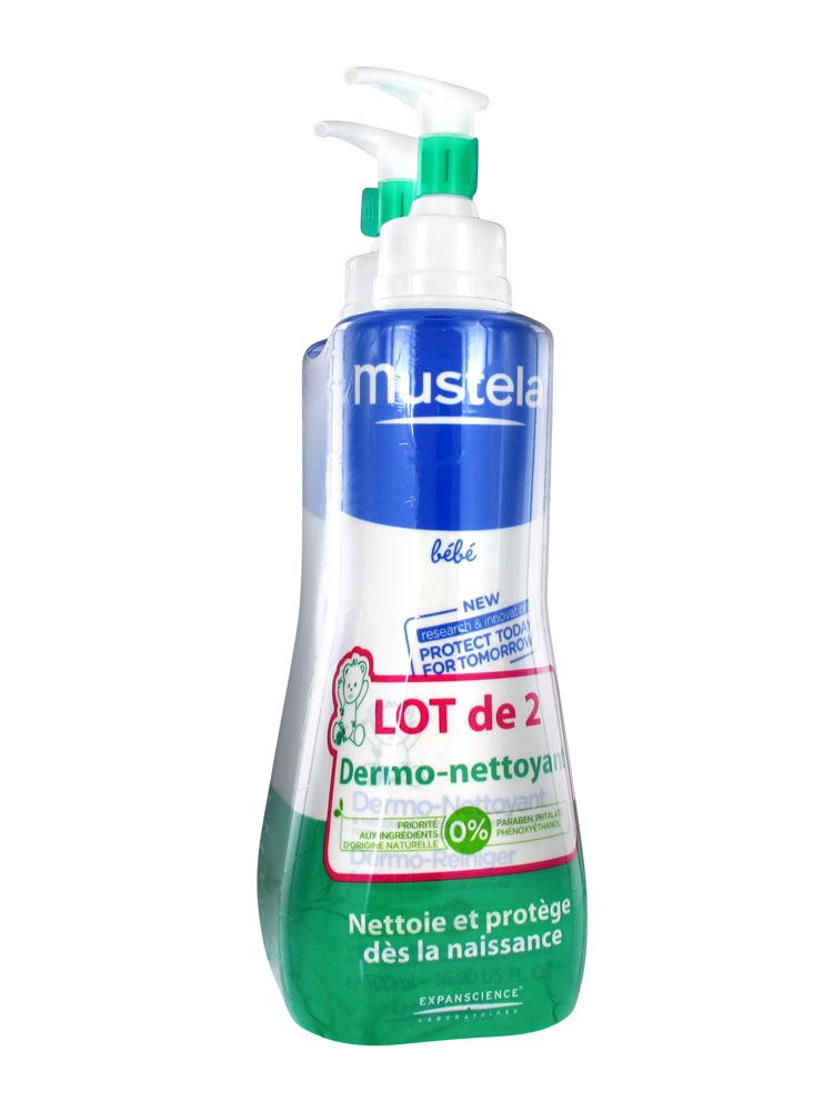 Мустела гель для мытья тела новорожденных,2 бут./500