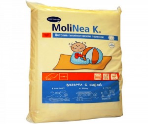 HARTMANN MOLINEA Детские гигиенические пеленки, 60х60, 10шт