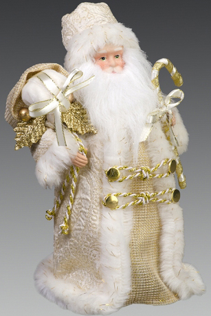 Дед Мороз в бело-золотой шубе CH140163