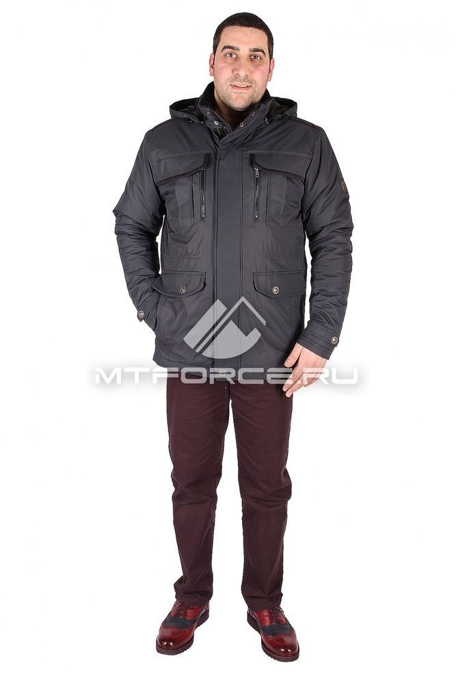 Куртка классическая мужская темно-синего цвета 1602TS