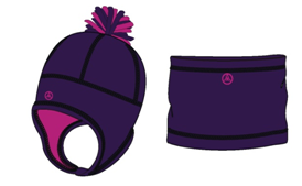 Комплект: шапка и шарф-снуд W47103 PURPLE