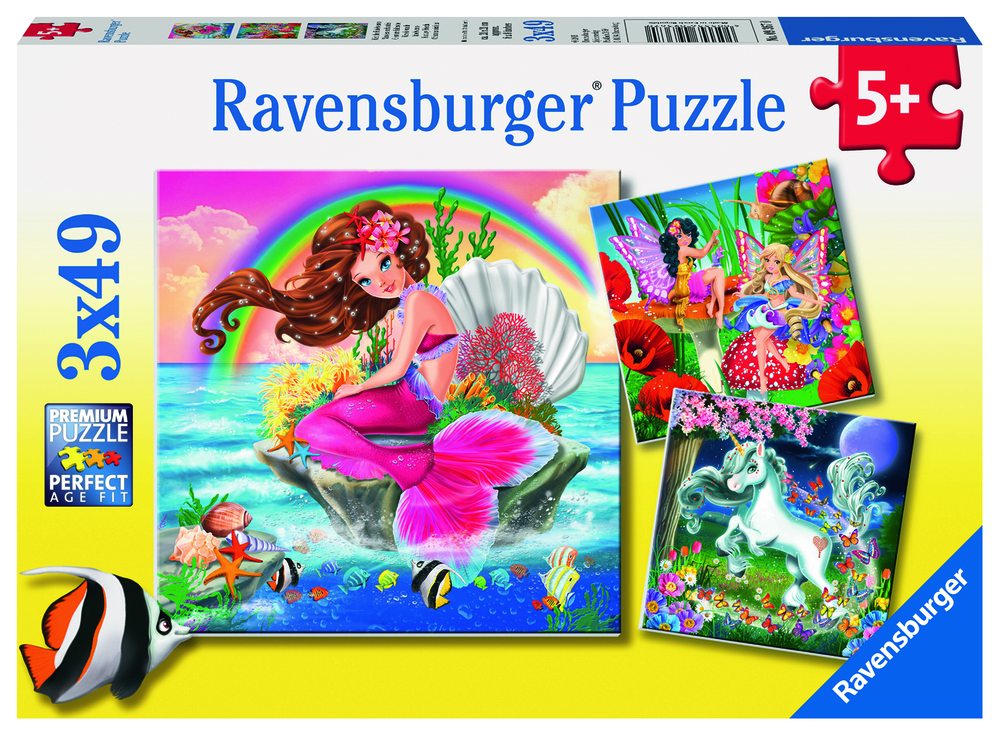 Пазл "Воображаемые друзья" 3х49 шт Равенсбургер