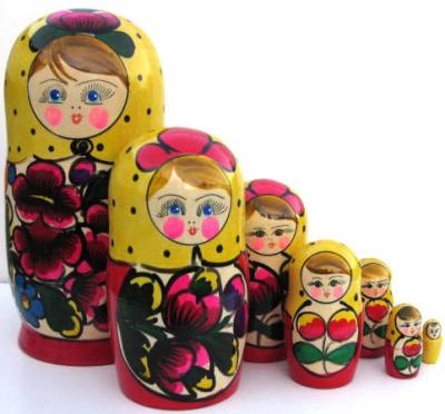 Матрешка 7 в 1 Гуашь (RNT) Д-281