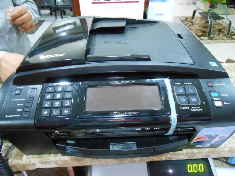 купили факс, подключали его