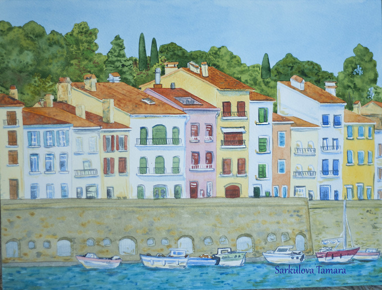 Акварельный Port vendres