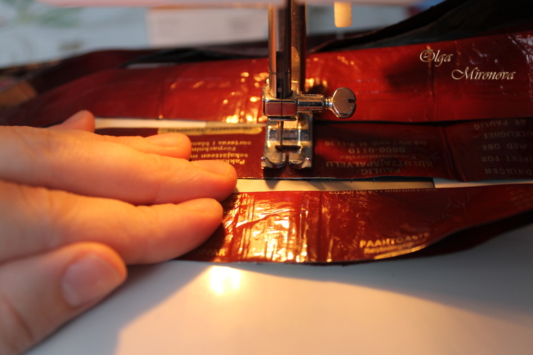 Сумка из кофейных пакетов.