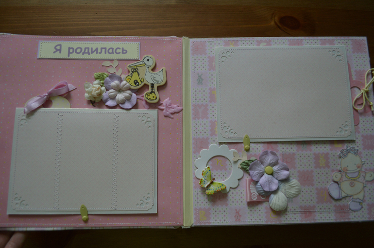 Альбом для новорожденной девочки