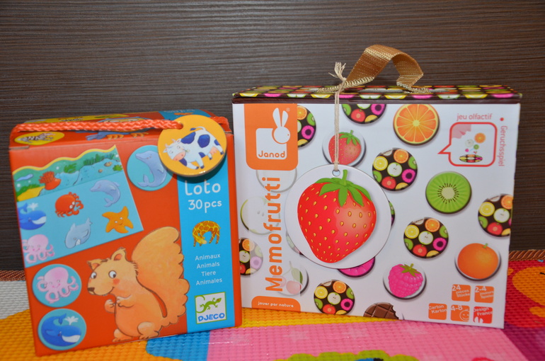 Лото животные Djeco и МемоFRUTTI от Janod