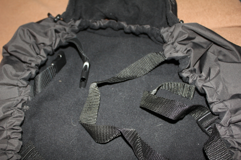 Слингонакидка черная(плащевка+флис)