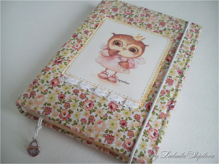 Блокнот и обложка на паспорт с совушкой...