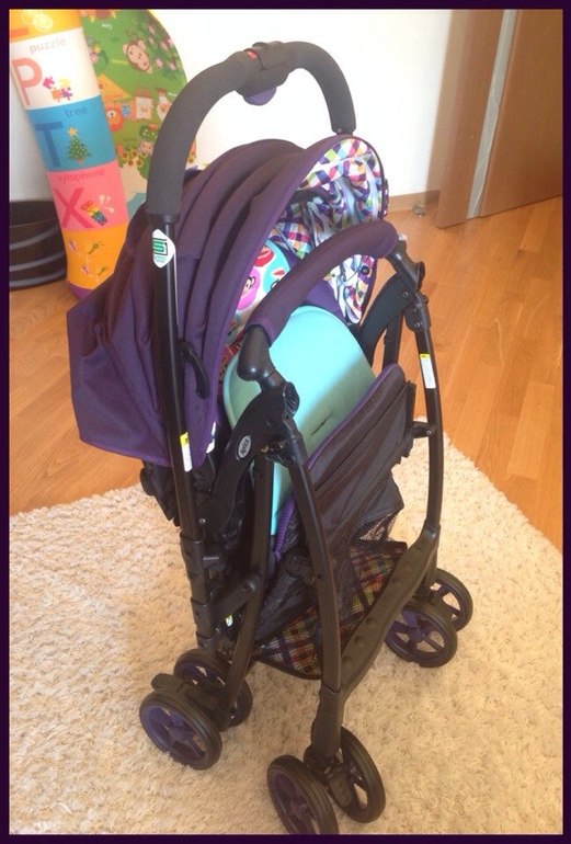Наша весёлая коляска Aprica Air Ria!