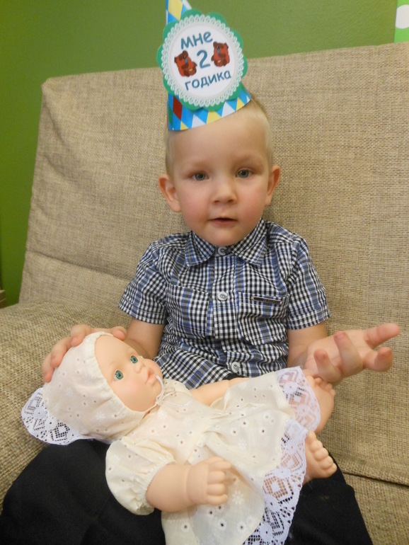 Наши 2 годика с Винни-Пухом