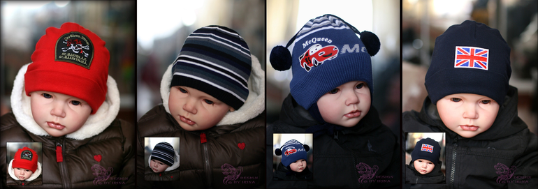Шапочки МАЛЬЧИКИ весна - осень !!