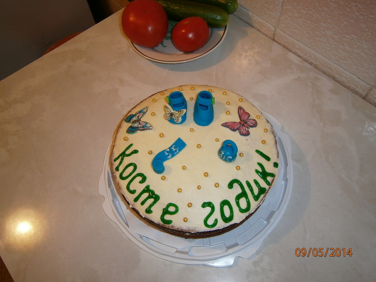 Торт на годик сына