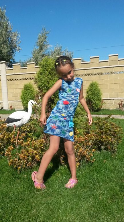 Пляжное платье для дочурки