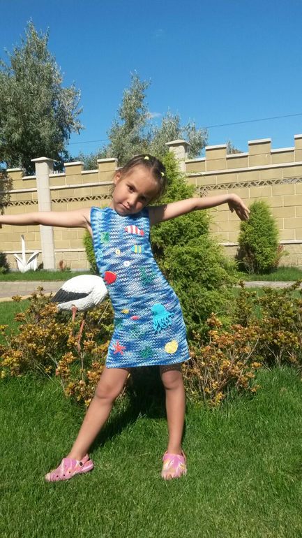 Пляжное платье для дочурки