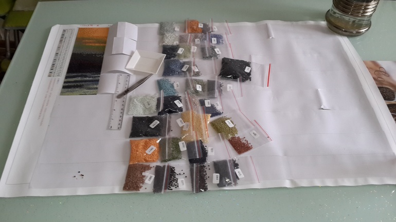 Лебеди, алмазная вышивка