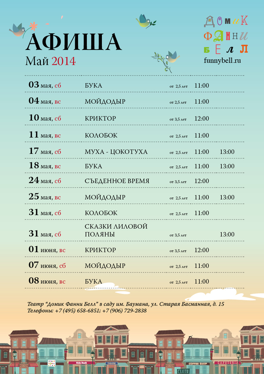 Театральные выходные в Домике Фанни Белл