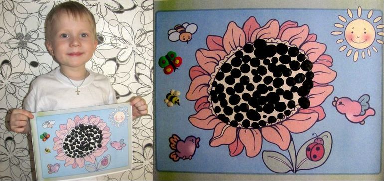 Наши чудо-аппликации из пластилинчика