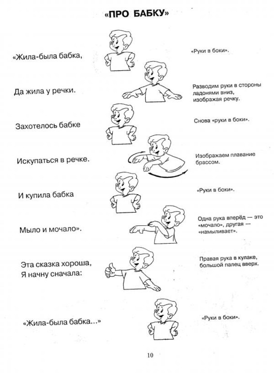 Пальчиковые игры в картинках