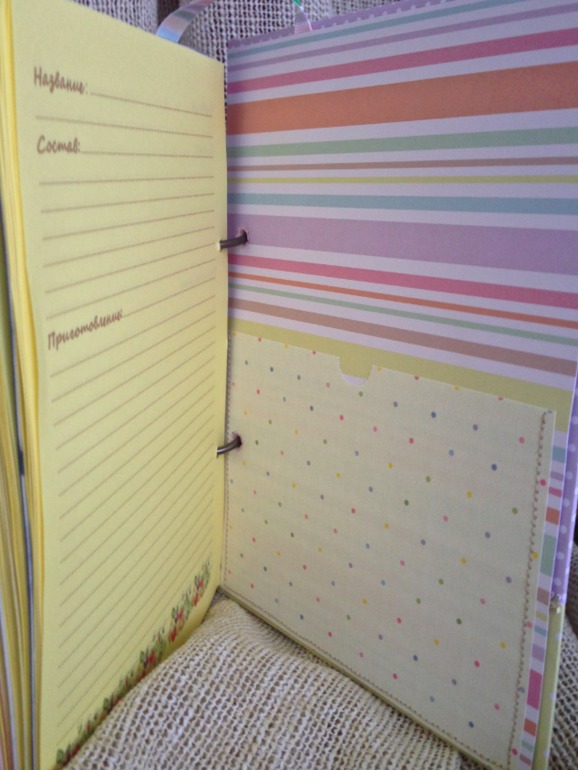 Блокнот для рецептов