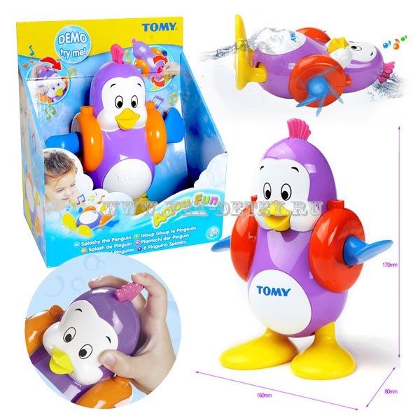 Игрушка для ванной Tomy пингвин это интересно?