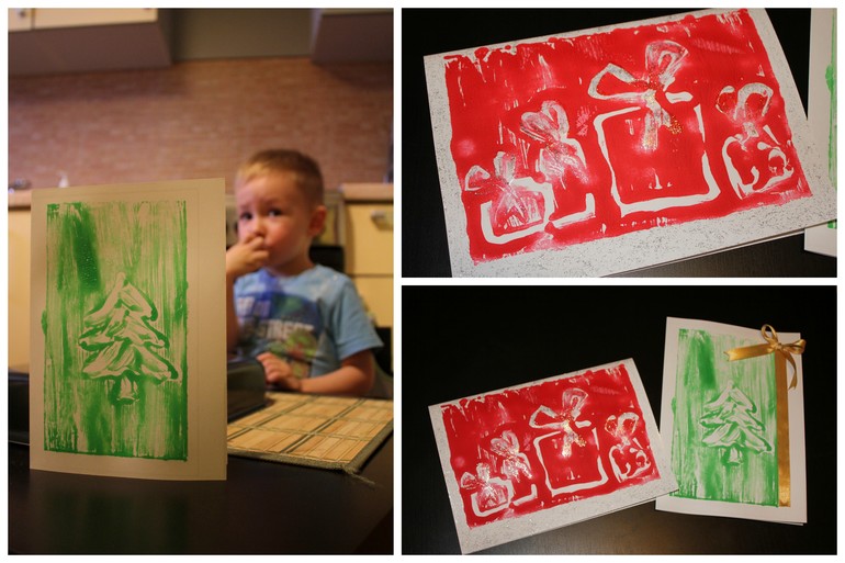 День 5. Открытка - отпечаток.