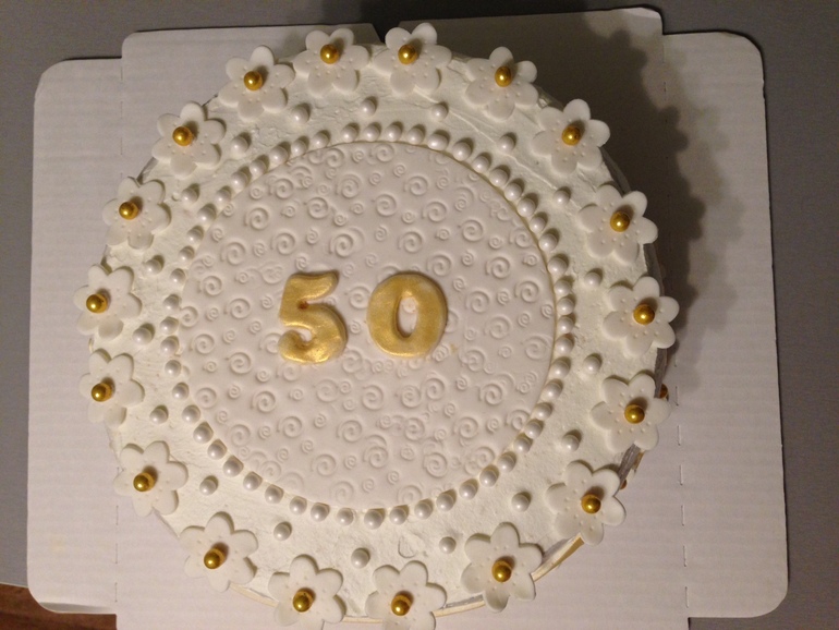 Безмастичный тортик на юбилей!