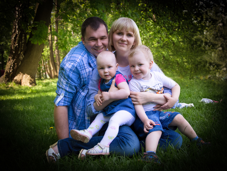 Фотосессия Алены, Павла и их ангелочков!