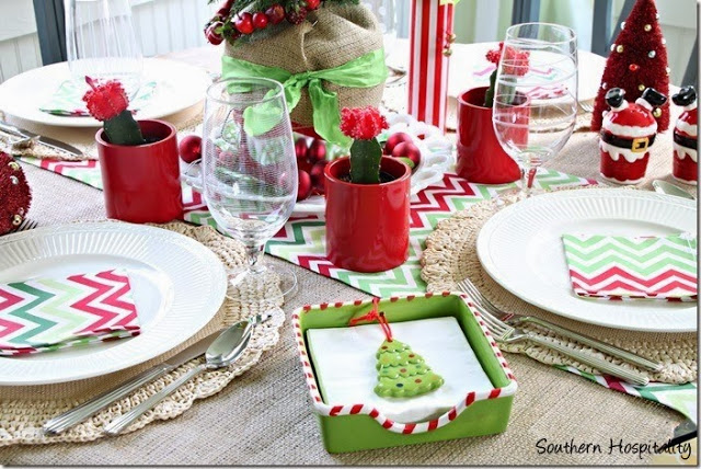 Новогодняя сервировка стола