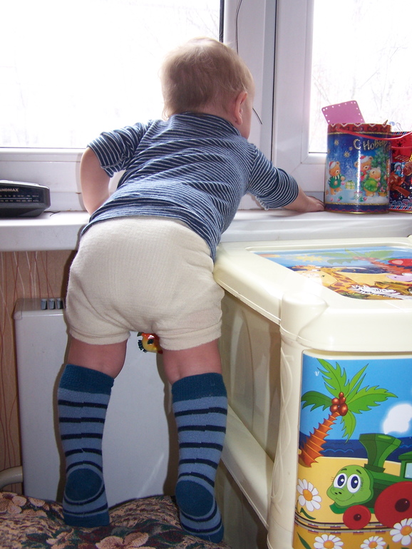 Компонент 3-й систем естественного пеленания - шерстяные пеленальные штанишки