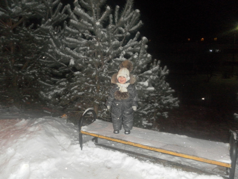 Слитный комбинезон на пуху «Зима