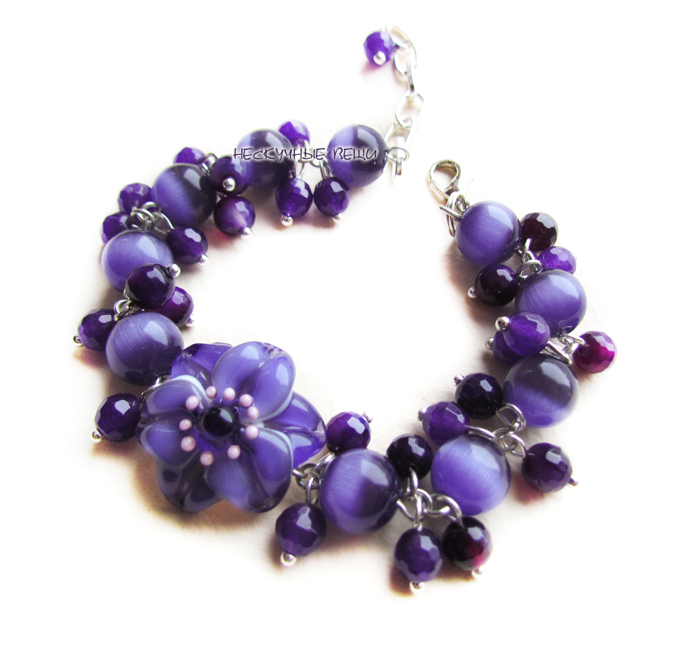 Цветочный браслет №7