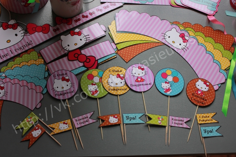 оформление первого Дня Рождения Ксюши в стиле