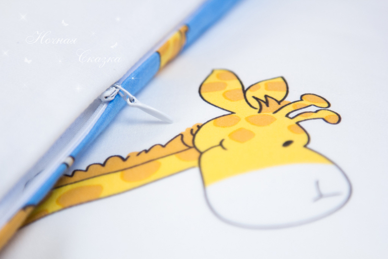 Красочный комплект постельного белья "Веселый поезд"