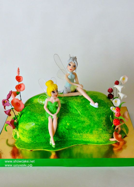 Торт с Динь и Незабудкой.