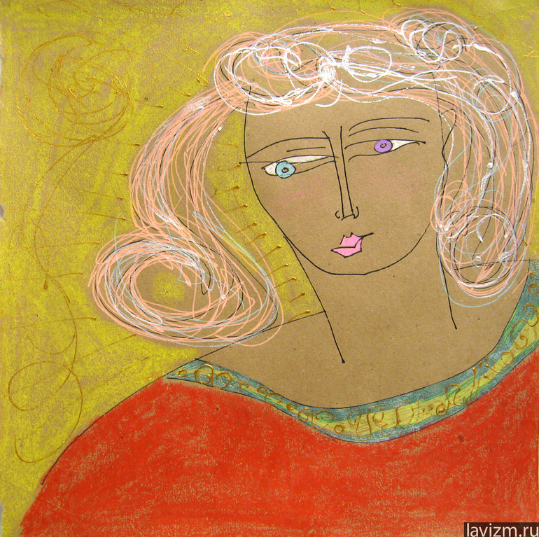 Графика 2006 г. Гелевая ручка, бумага крафт