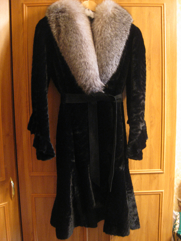 Оригинальная шуба (мутон+писец)