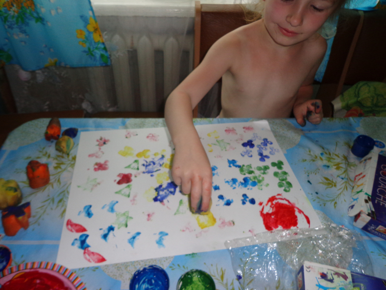 Рисование штампами