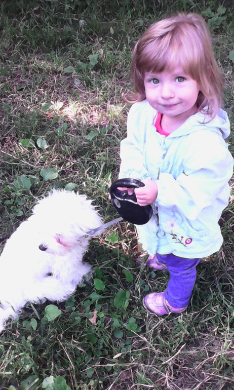 Прогулка со Златой(Вайтой) ;))