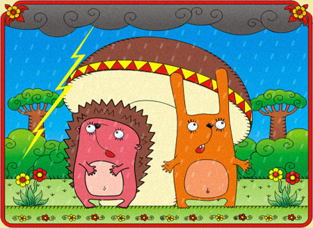 Театр теней. Раздача материала.