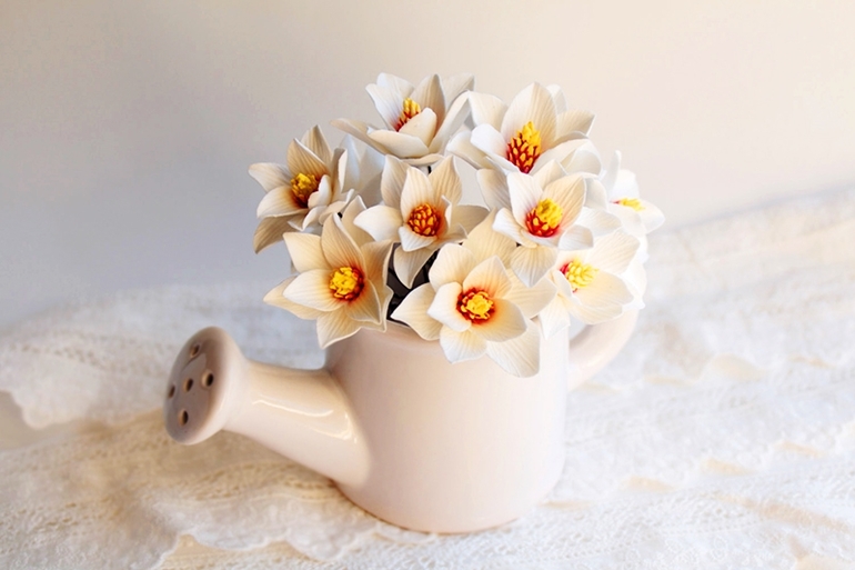 Свадебные аксессуары, украшения, букетики из японской глины!