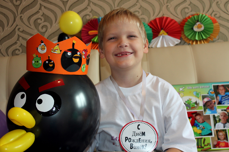 День рождения в стиле Angry birds