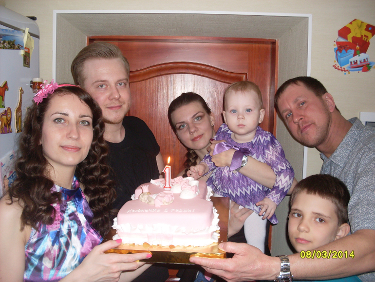 Вот и мы отметили годовасие Ксюнечки...