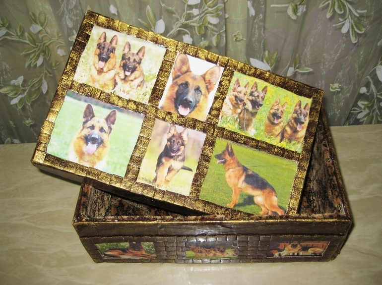 Коробочка с собачками. Мастер-класс