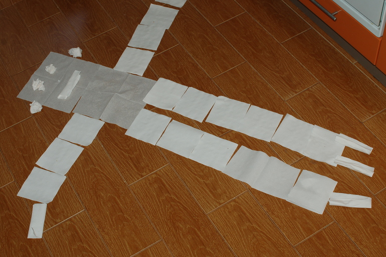 Креатив из бумажных салфеток:)