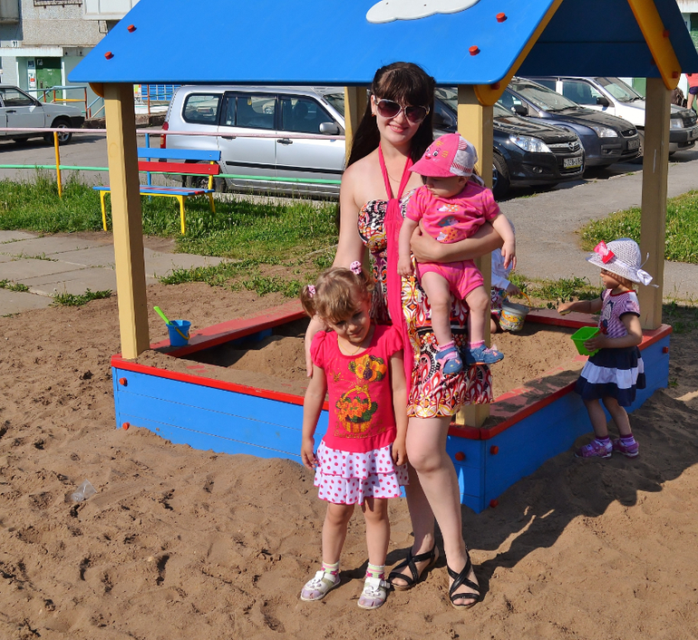 Наслаждаемся летом! Трое погодок. Фотки.