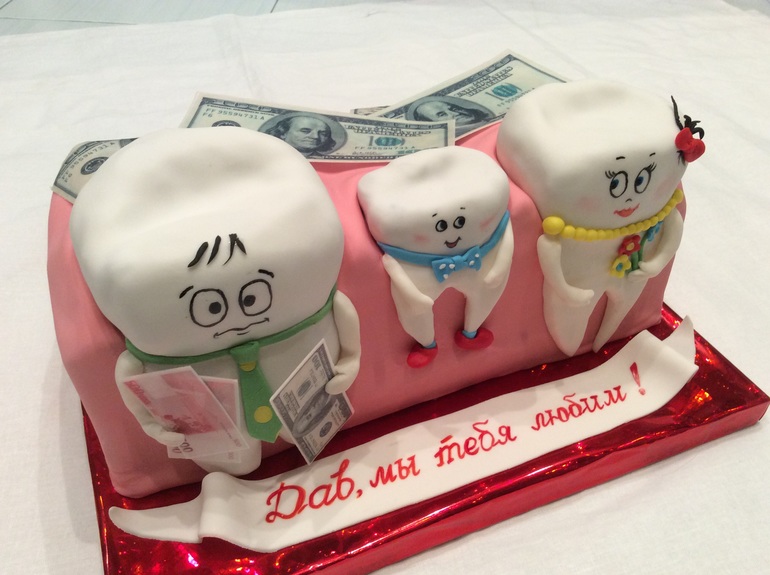 Торт стоматологу в благодарность фото