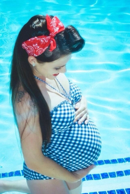 Идеи для фотосессии беременных, часть первая PIN UP мамочки